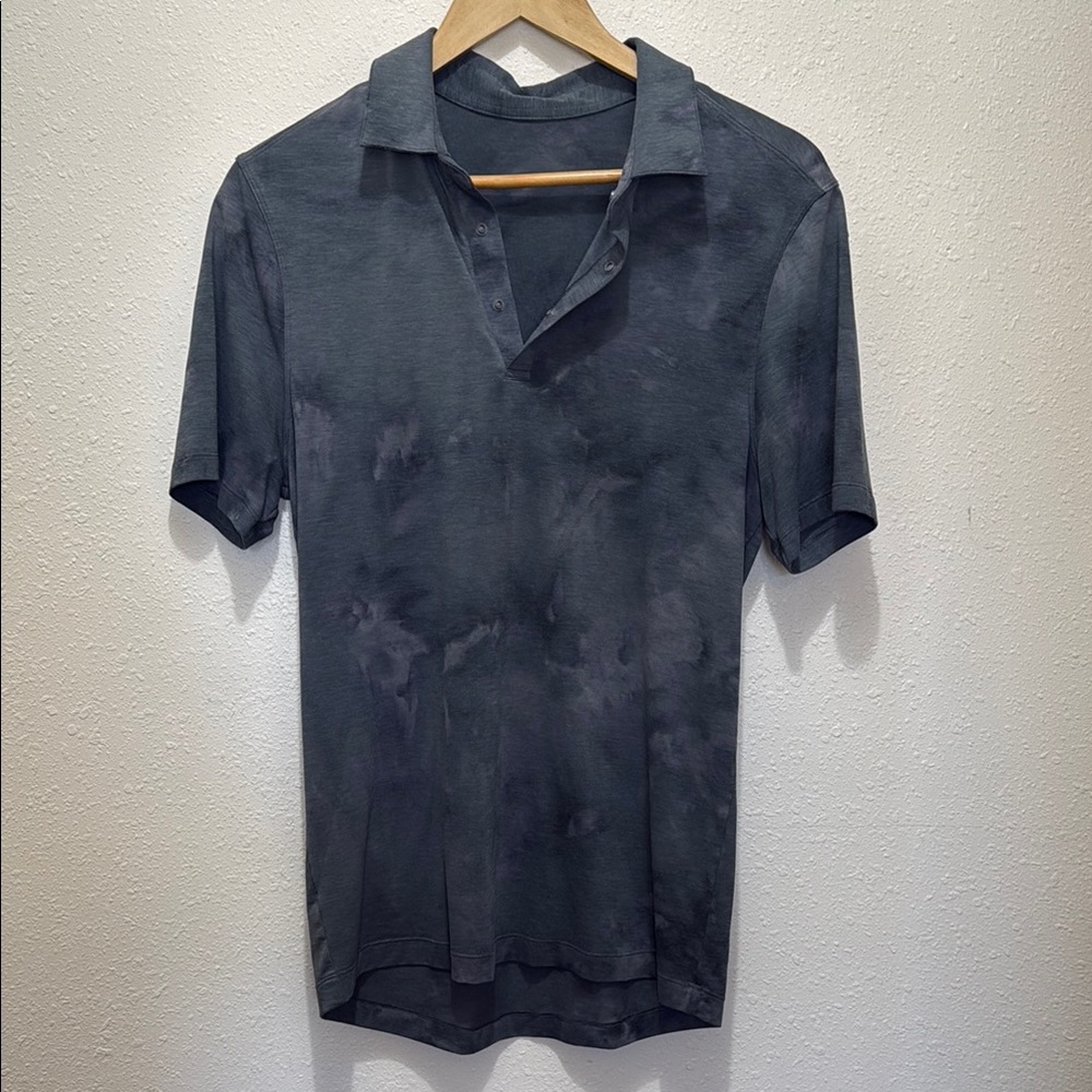 Lululemon Men's Gray Polo, Size S